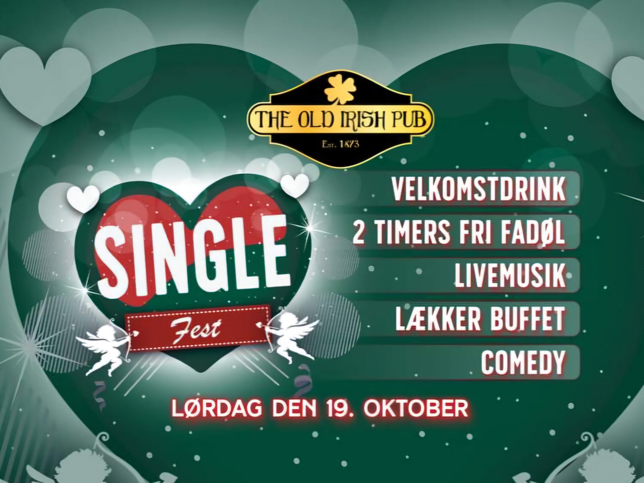 Singlefest på The Old Irish Pub, Frederiksberg